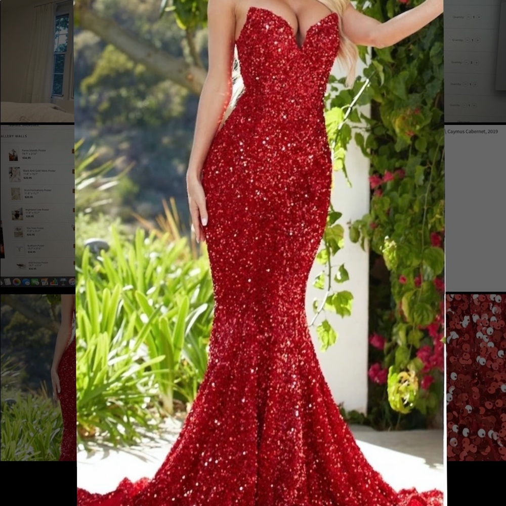 Red Mermaid Glam Portia & Scarlett PS21208